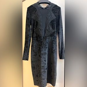 NYE velvet and lace French Connexion Dress